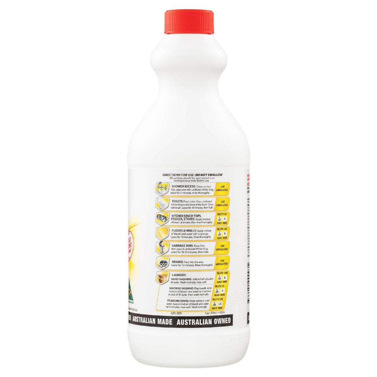 White King Bleach Lemon 1.25L