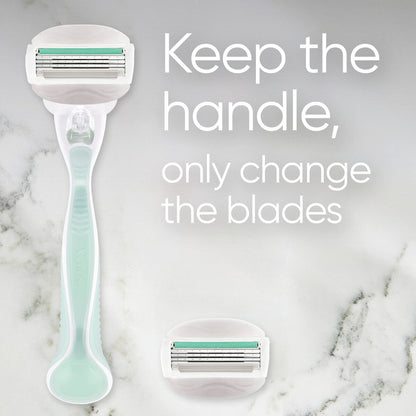Gillette Comfortglide Sensitive Razor & 2 Cartridge Set 2 Pack
