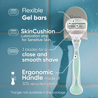 Gillette Comfortglide Sensitive Razor & 2 Cartridge Set 2 Pack