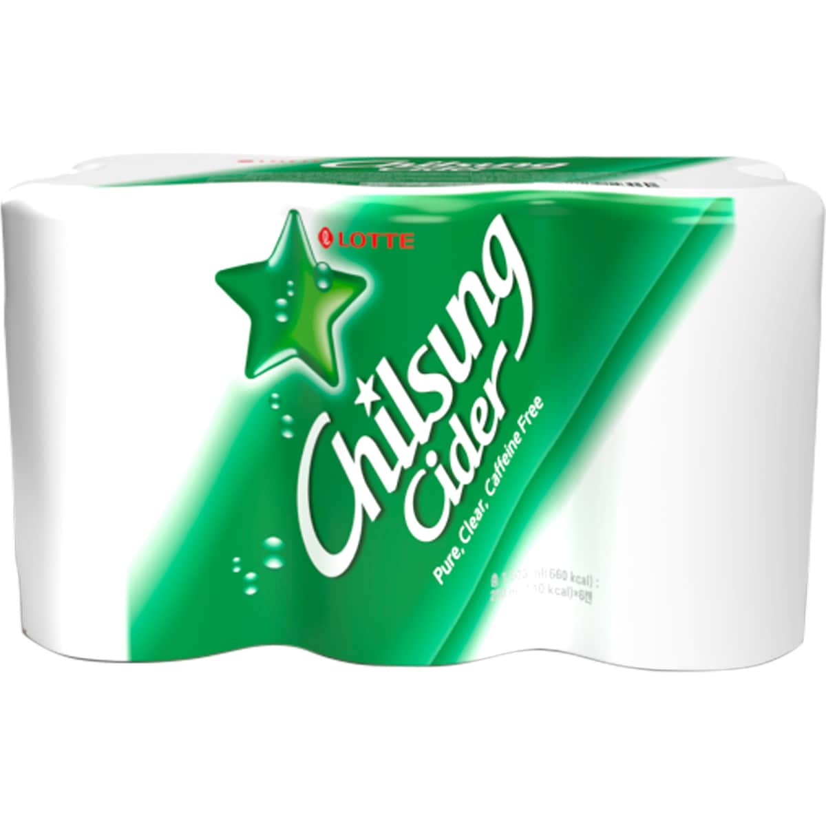 Lotte Chilsung Cider 250ml X 6 Pack