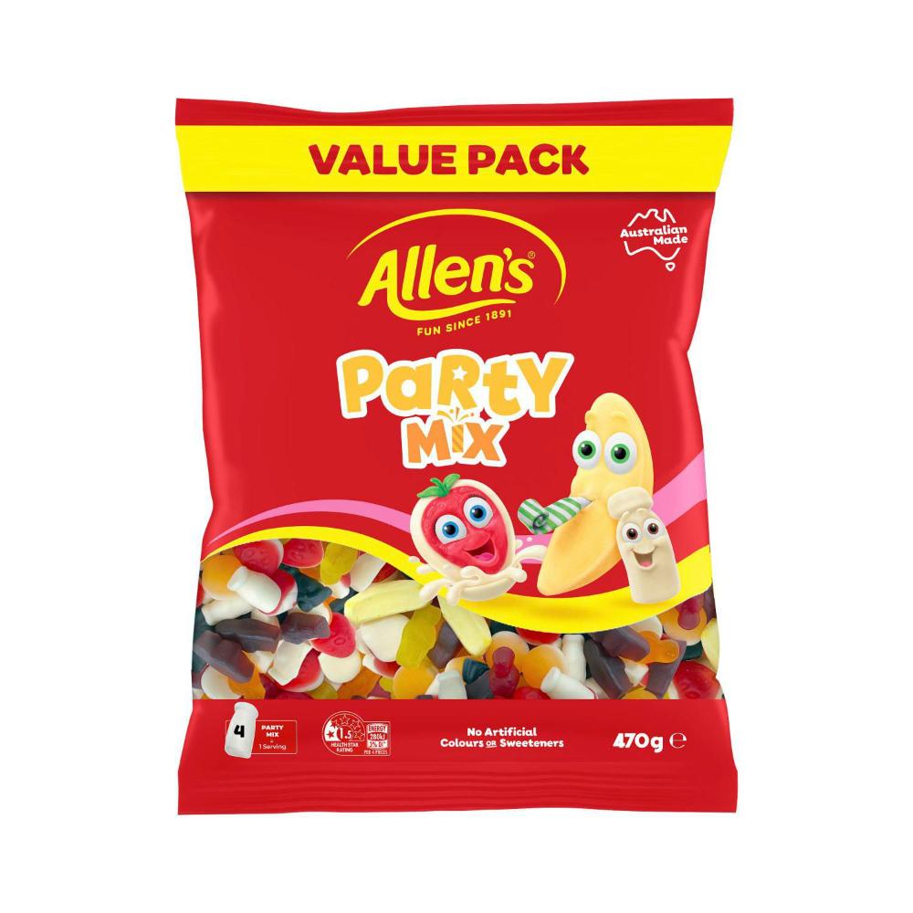 Allen's Lollies Large Value Bag Party Mix - 470g
