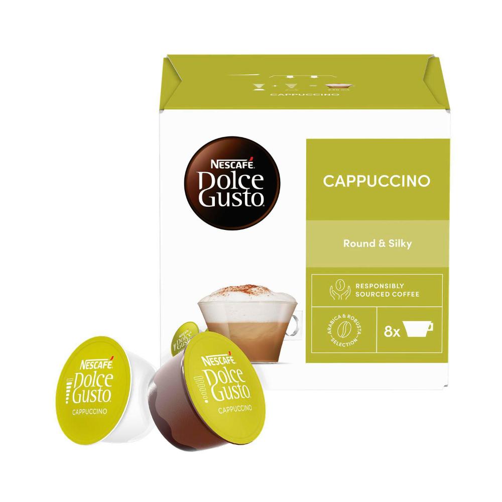 Nescafe Dolce Gusto Cappuccino Coffee Capsules - 16 Pack