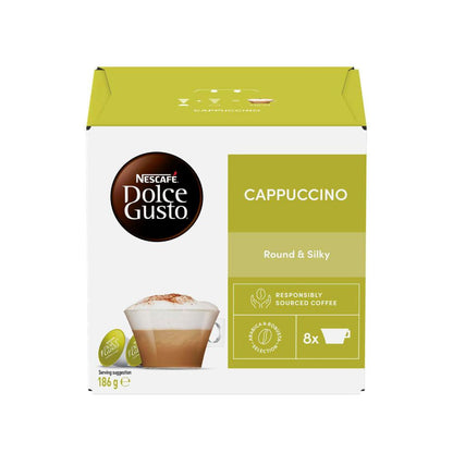 Nescafe Dolce Gusto Cappuccino Coffee Capsules - 16 Pack