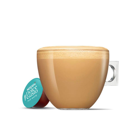Nescafe Dolce Gusto Flat White Coffee Capsules - 16 Pack