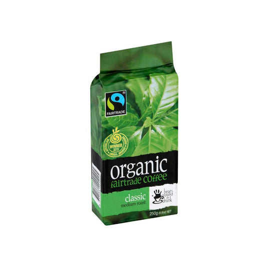 Bean Ground & Drunk Organic assic Medium Roast Fairtrade Coffee - 250g