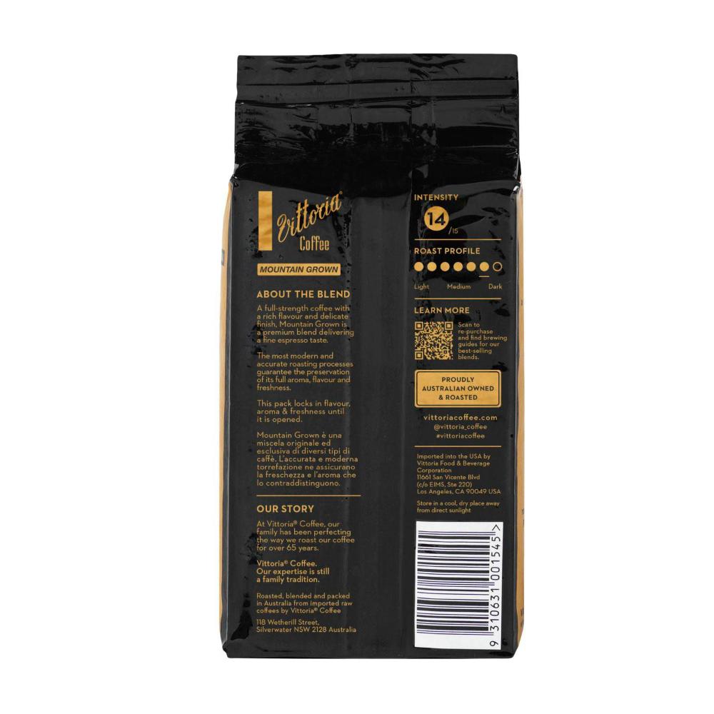 Vittoria Mountain Grown Ground Coffee - 200g