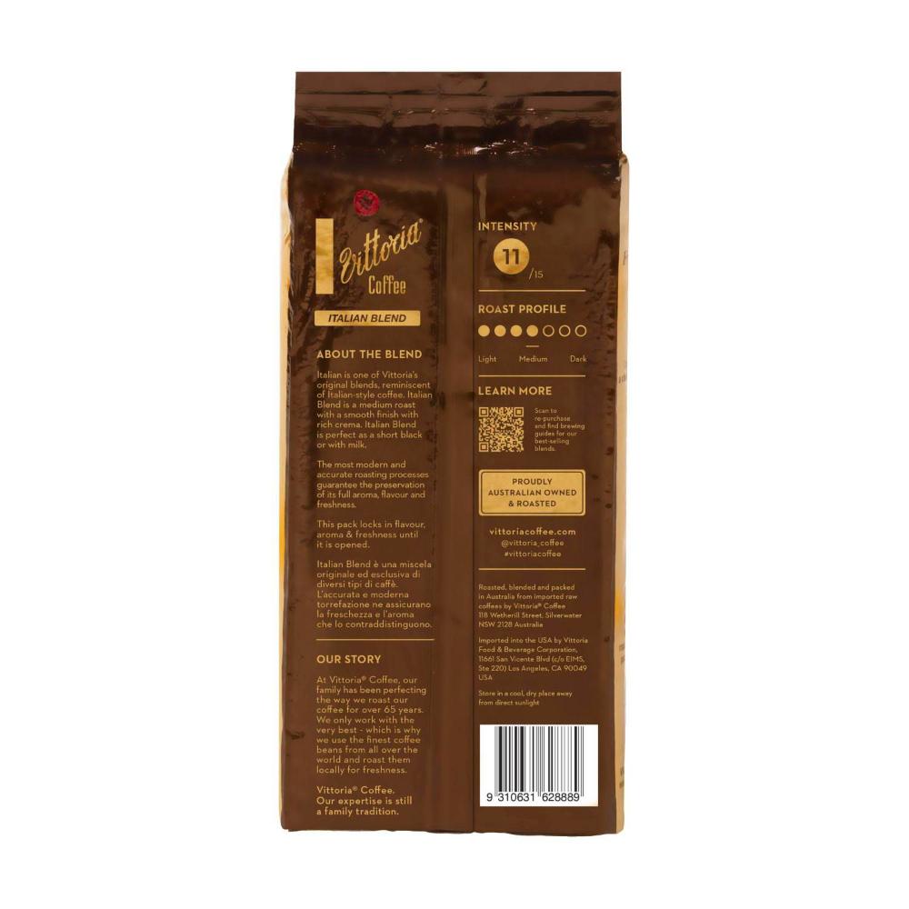 Vittoria Italian Blend Ground Coffee - 500g