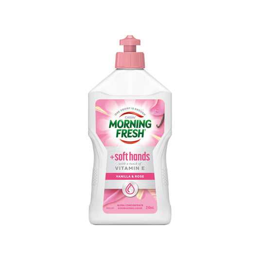 Morning Fresh Soft Hands Vanilla & Rose Dishwashing Liquid - 350mL