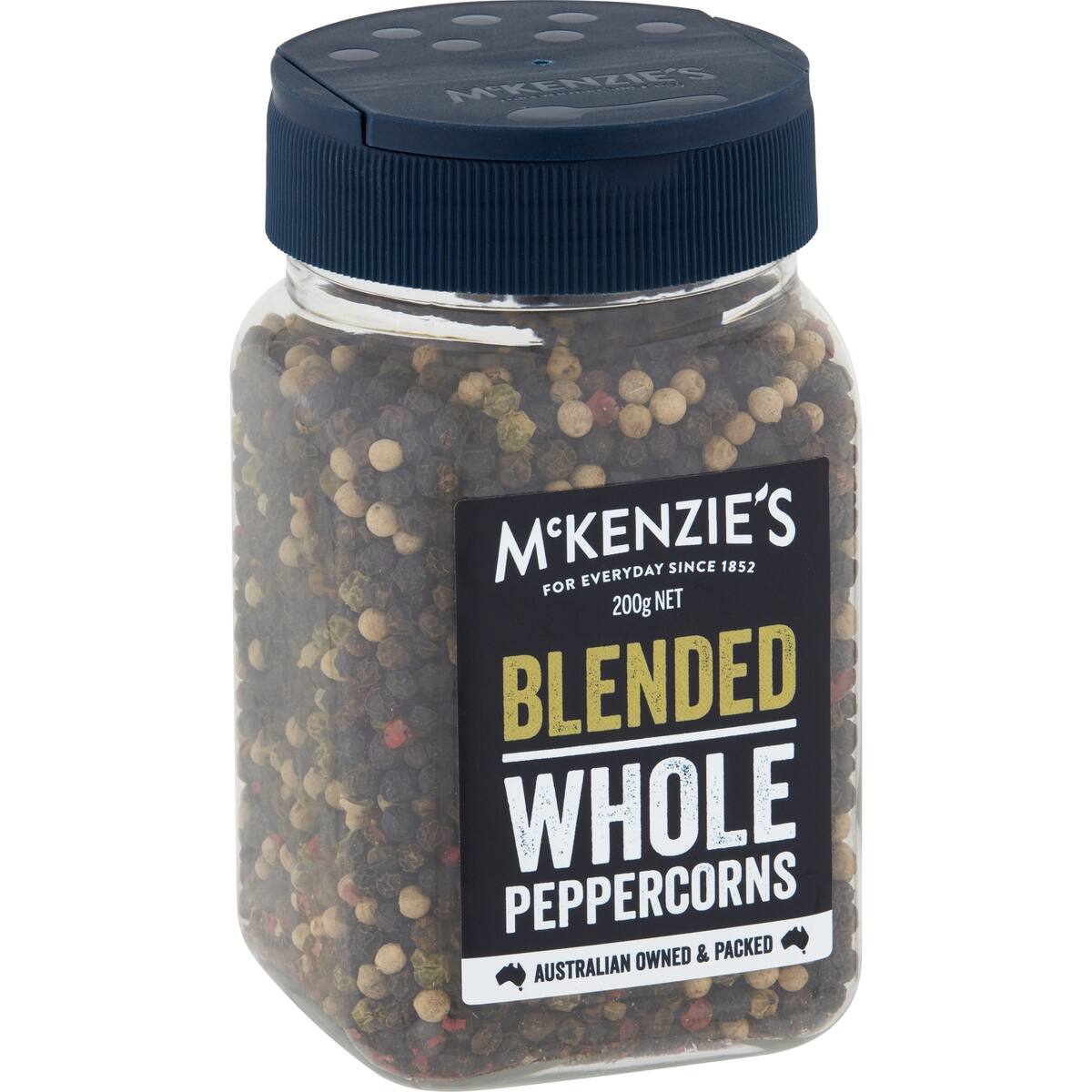 Mckenzie's Pepper Black Corns Blended 200g
