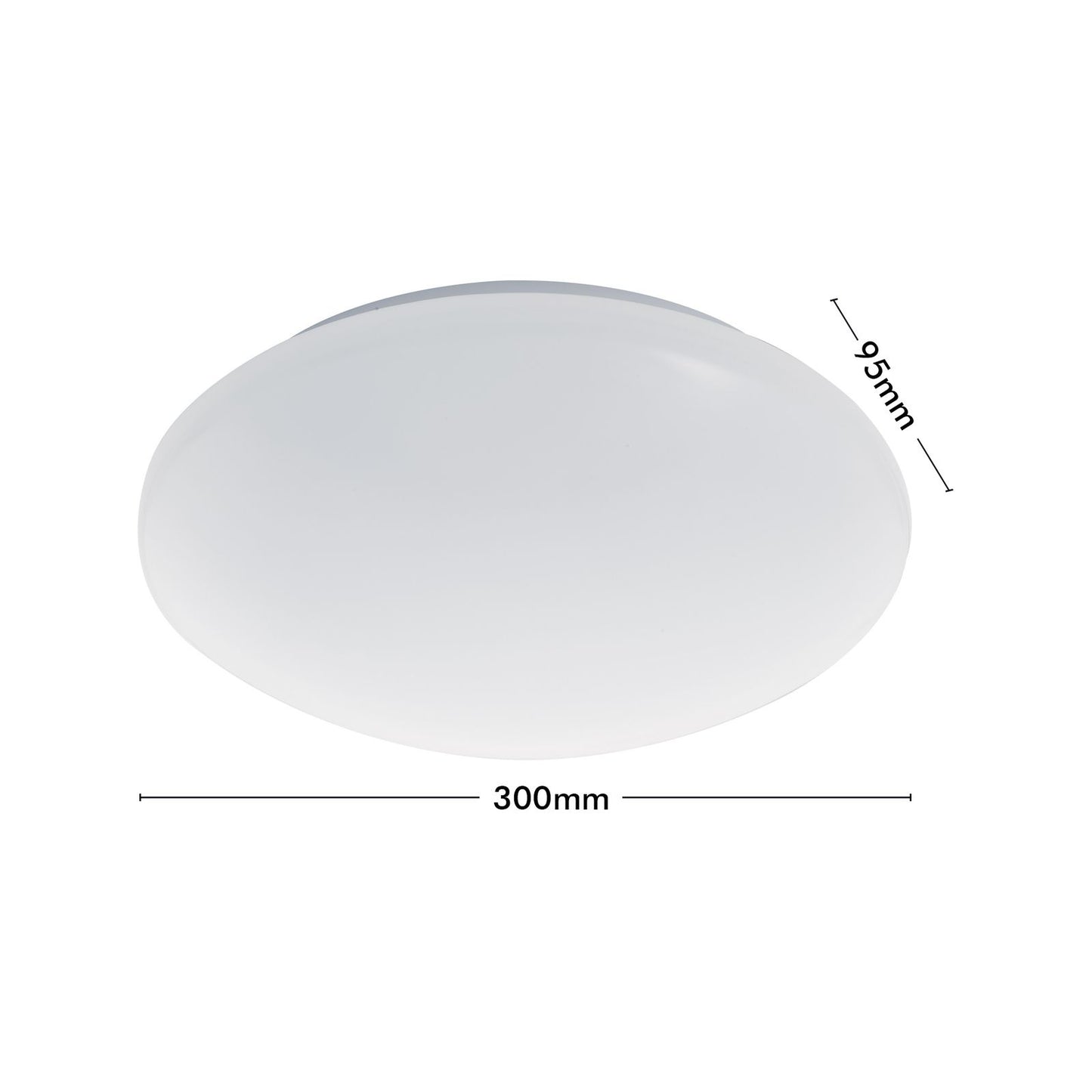Verve Dion Oyster Ceiling Light - 15W - 30cm
