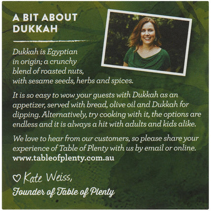 Table Of Plenty Dried Spices Dukkah Pistachio 45g