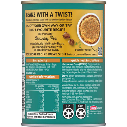 Heinz Beanz Baked Beans Caramelised Onion Flavour 300g