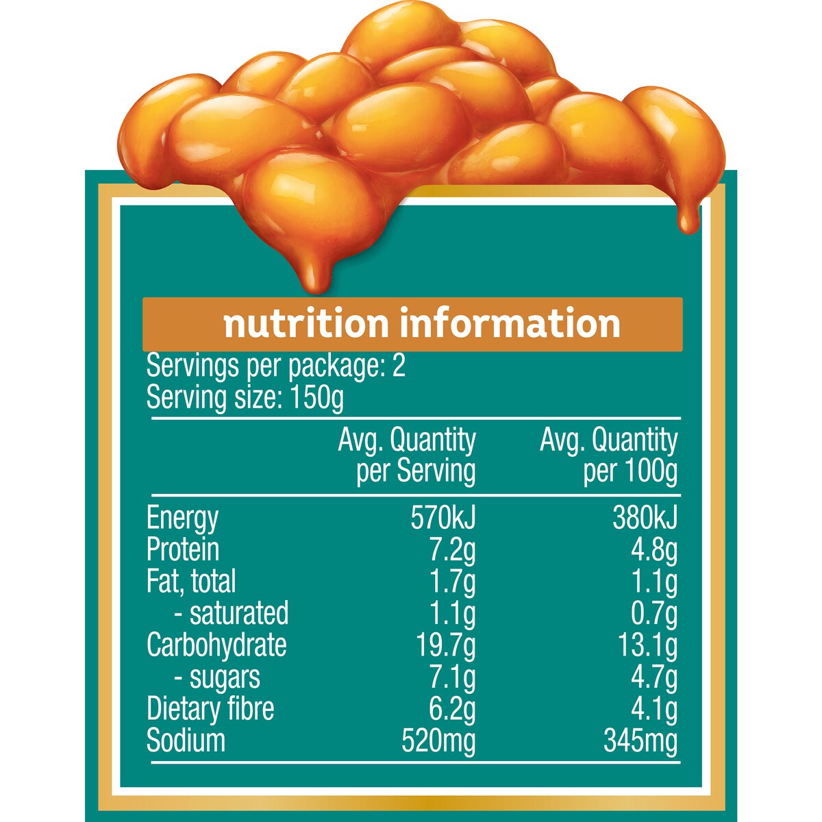 Heinz Beanz Baked Beans Caramelised Onion Flavour 300g