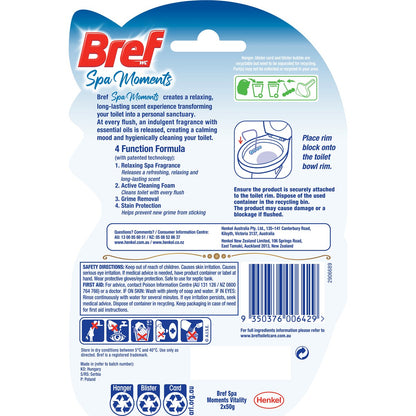 Bref Spa Moments Vitality Toilet Cleaner Block 50g x 2 pack