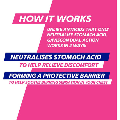 Gaviscon Dual Action Heartburn & Indigestion Liquid Peppermint 300ml