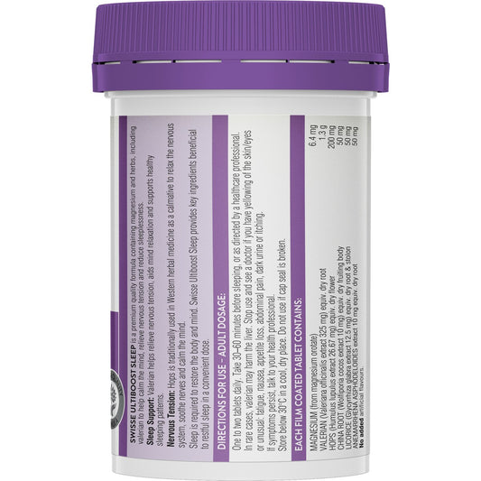 Swisse Ultiboost Sleep Tablets For Natural And Restful Sleep 60 pack