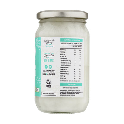 Raw C Organic Coconut Oil - 330mL