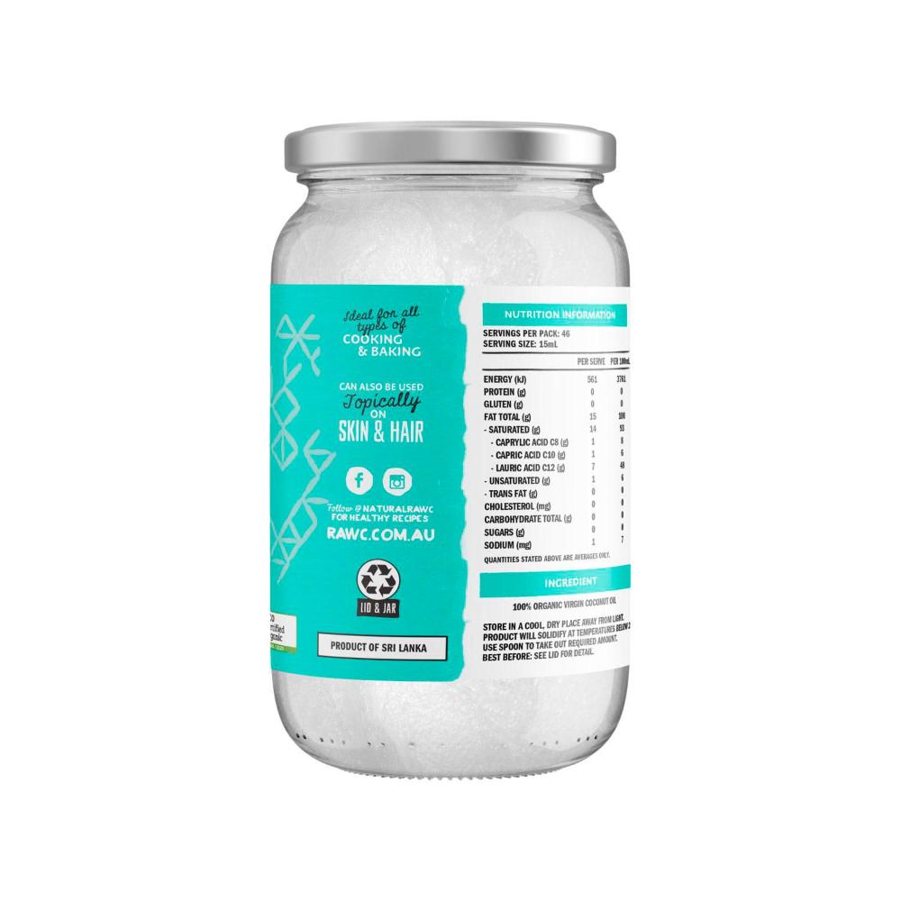 Raw C Organic Coconut Oil - 700mL