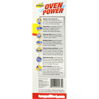 OzKleen Oven Power Odourless Oven Cleaner Kit each