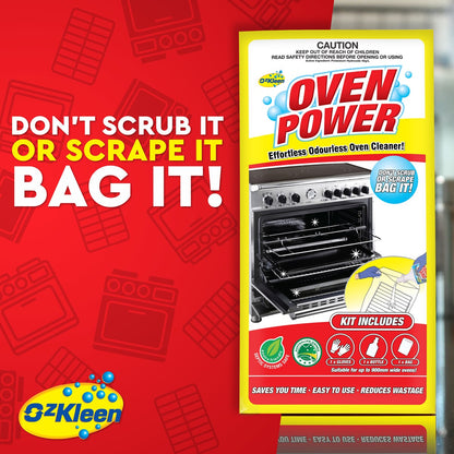 OzKleen Oven Power Odourless Oven Cleaner Kit each