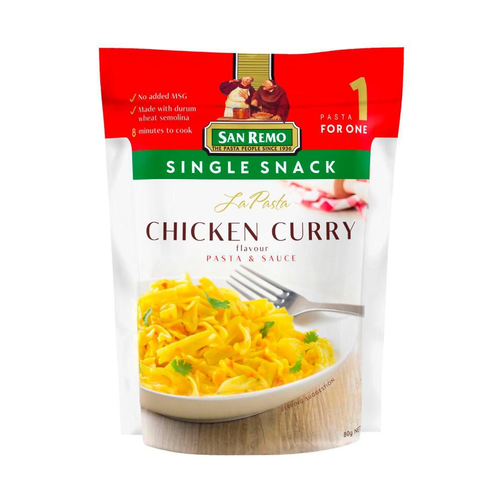 San Remo La Pasta Chicken Curry Flavour Pasta & Sauce - 80g