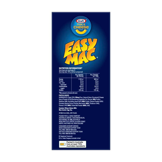 Kraft Easy Mac And Cheese Classic Cheese Pasta Macaroni Noodles - 560g