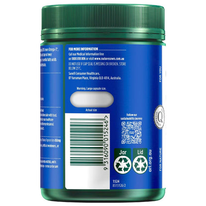 Natures Own Fish Oil Odourless 1500mg With Omega 3 200 pack