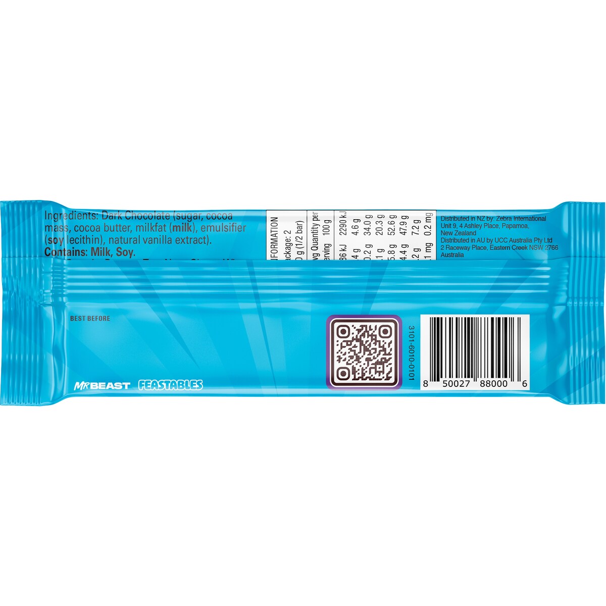 Mr Beast Feastables Dark Chocolate Bar 60g