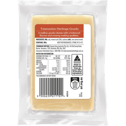 Tasmanian Heritage Gouda Cheese 180g