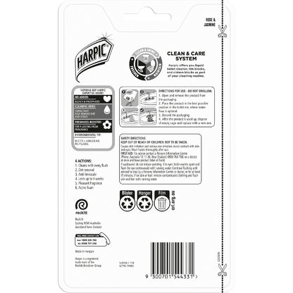 Harpic Fresh Power Rose Caged Toilet Cleaner Block 2 Pack