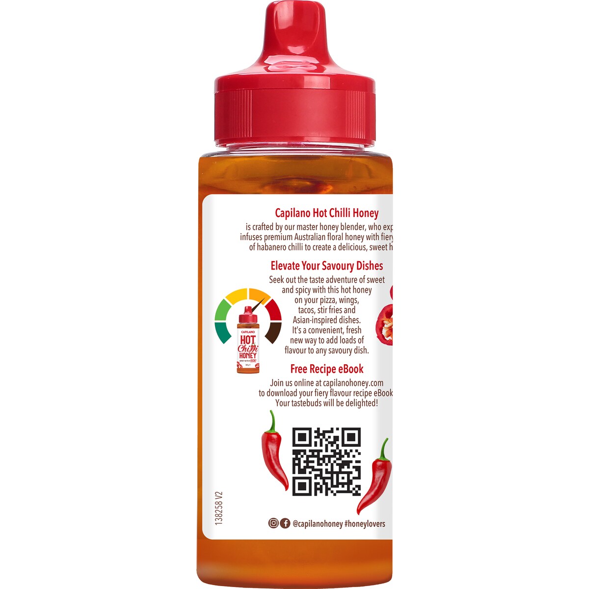 Capilano Hot Chilli Honey Squeeze Bottle 340g