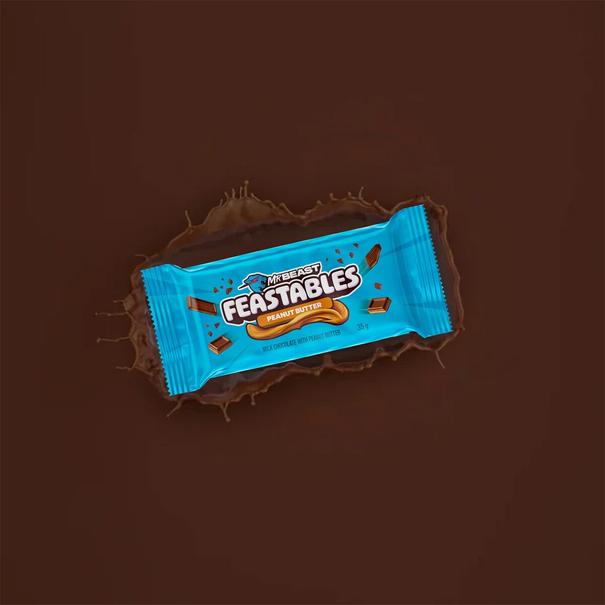 Mr Beast Feastables Peanut Butter Chocolate 35g
