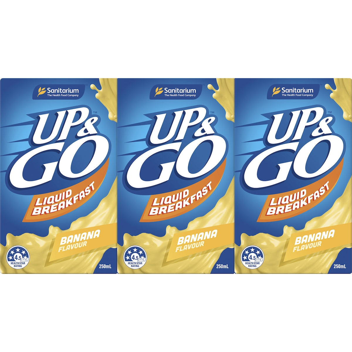 Up&go Liquid Breakfast Banana 250ml X 3 Pack