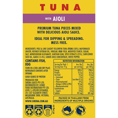 Sirena Snacking Tuna Aioli 75g