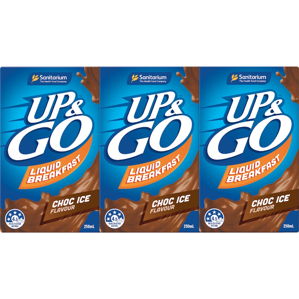 Up&go Liquid Breakfast Choc Ice 250ml X 3 Pack