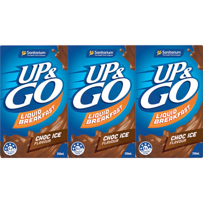 Up&go Liquid Breakfast Choc Ice 250ml X 3 Pack