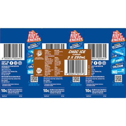 Up&go Liquid Breakfast Choc Ice 250ml X 3 Pack