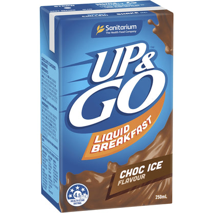 Up&go Liquid Breakfast Choc Ice 250ml X 3 Pack