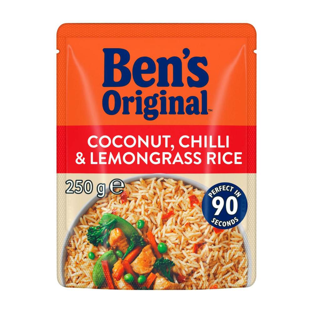 Ben's Original Coconut Chilli & Lemongrass Microwave Rice Pouch - 250g
