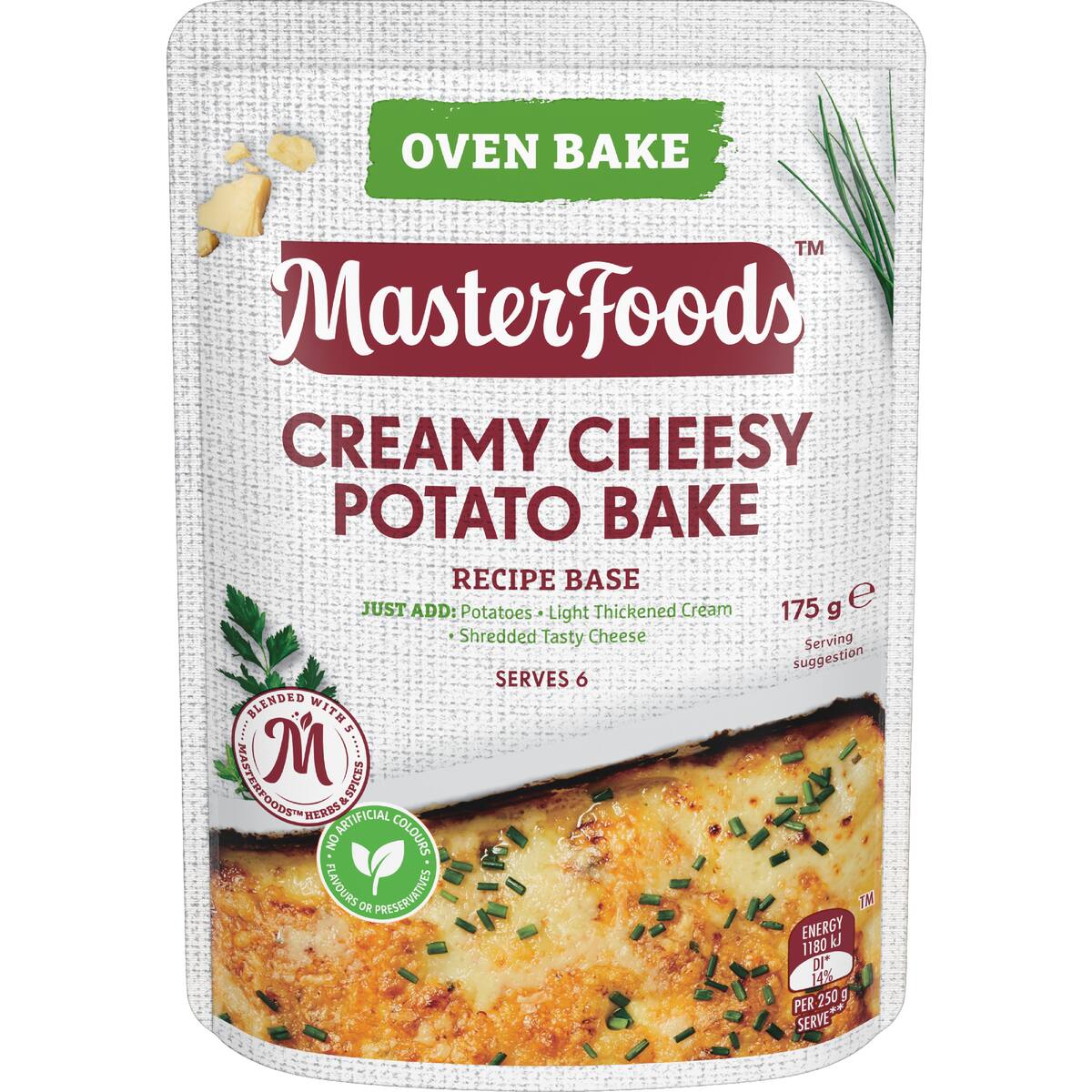 Masterfoods Side Dish Creamy Cheesy Potato Bake 175g