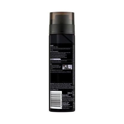 Nivea Men Deep Shaving Gel + Black Carbon - 200mL