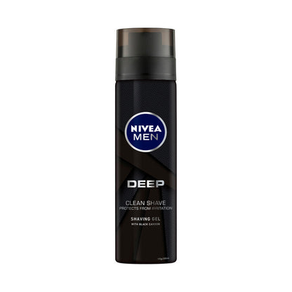 Nivea Men Deep Shaving Gel + Black Carbon - 200mL