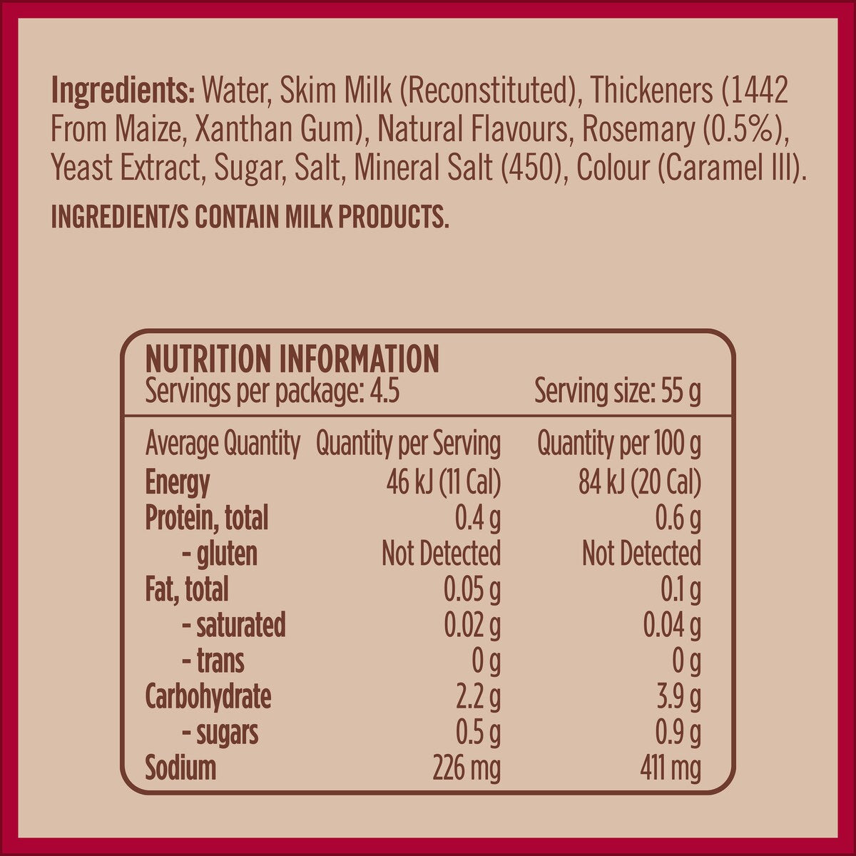 Gravox Lamb & Rosemary Family Pack Liquid Gravy Pouch 250g