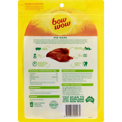 Bow Wow Pig Ears Dog Treats 5 Pack