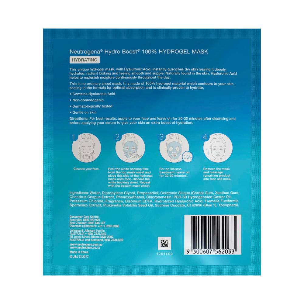 Neutrogena Hydro Boost Hyaluronic Acid Hydrating Hydrogel Face Mask - 30g