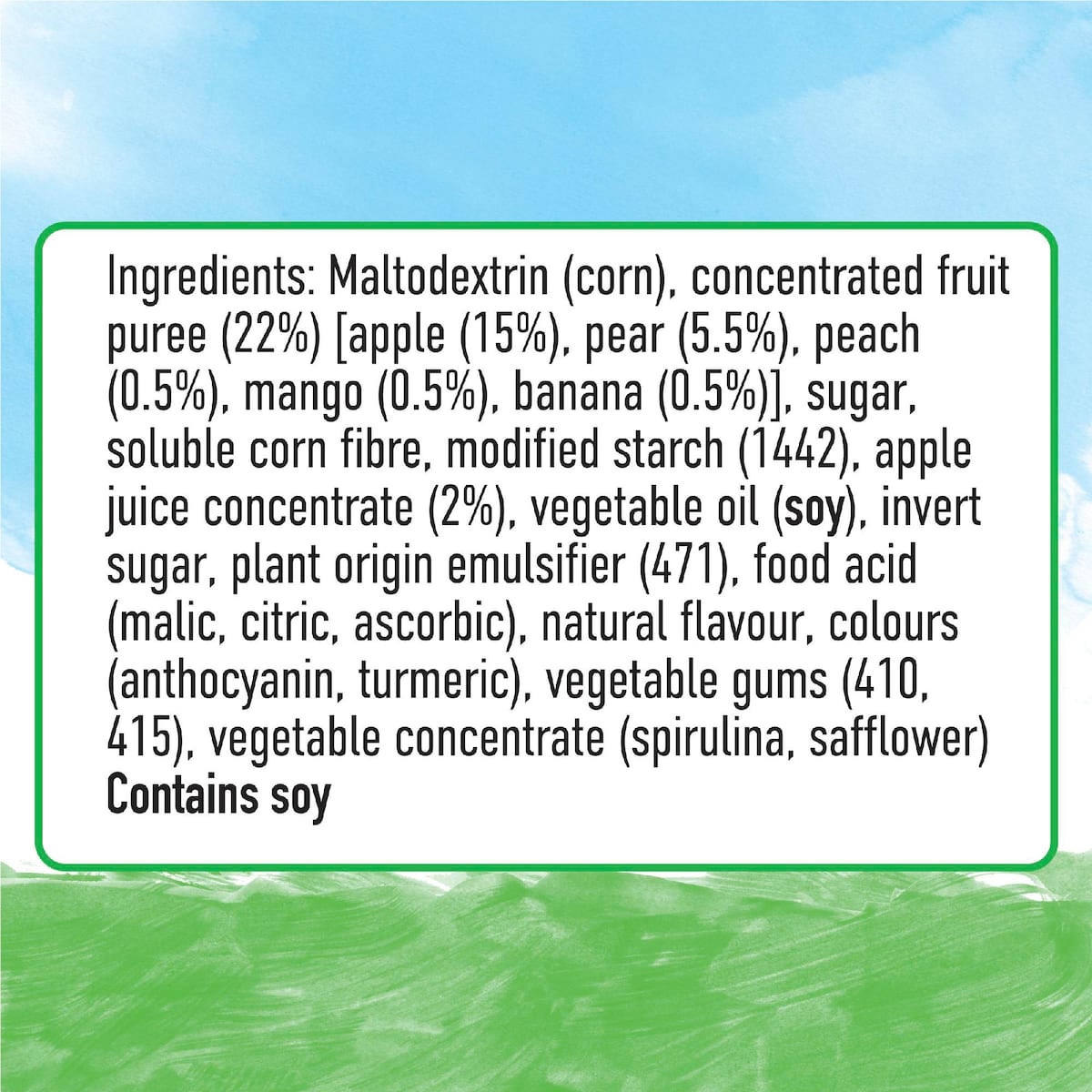 Uncle Tobys Roll-Ups Rainbow Fruit Salad 6 pack