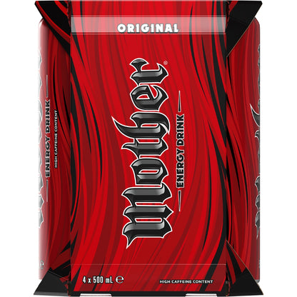 Mother Energy Drink Original Cans 500ml X 4 Pack
