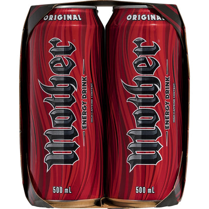 Mother Energy Drink Original Cans 500ml X 4 Pack