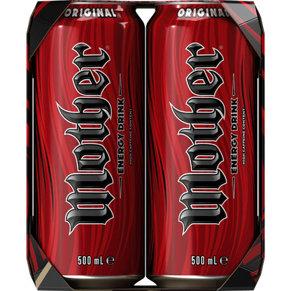 Mother Energy Drink Original Cans 500ml X 4 Pack
