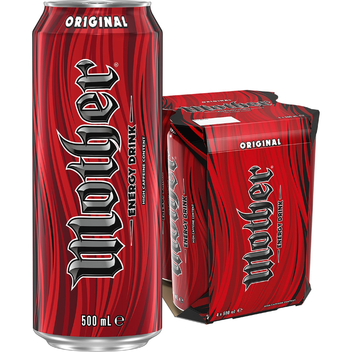 Mother Energy Drink Original Cans 500ml X 4 Pack